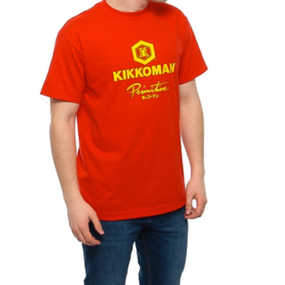 NWT Primitive X Kikoman Red Graphic Tee